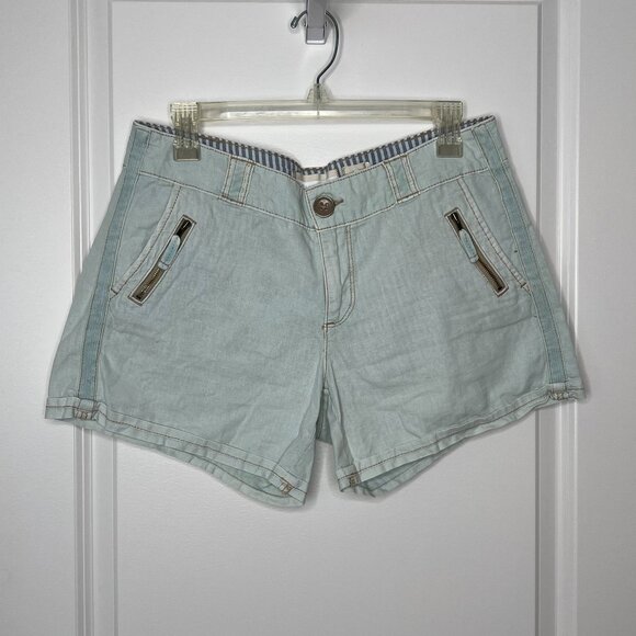 hei Pants - Anthropologie Hei Hei Women's Linen Cotton Shorts Size 29 Summer Vibes Cozy